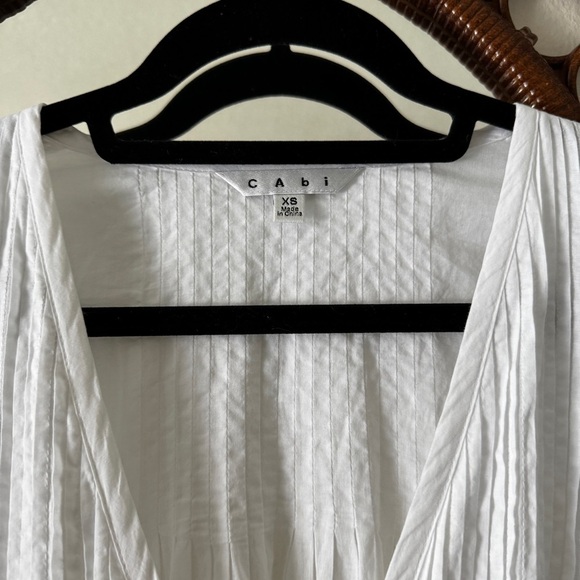 Cabi crochet detail one button closure boho blouse size XS oversized - Picture 6 of 11